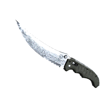 Flip Knife - Damascus Steel